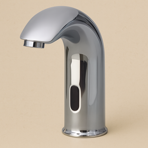 خلاط ليزر أوتوماتيكي للمغسلة بلمسة عصرية من شركة Top 2، مصنوع من الكروم الفاخر ويوفر أداءً عاليًا وأناقة في الحمام.