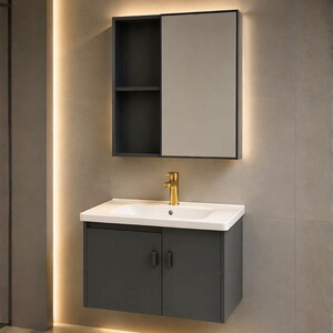 مغسلة ألومنيوم كحلي موديل M033 مقاس 60 و80 سم