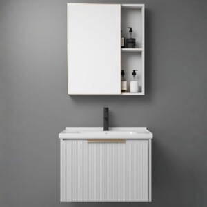 مغسلة ألومنيوم أبيض موديل M030 مقاس 60 و80 سم