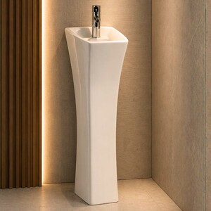 مغسلة عمود برميل مربعة موديل 518 – 30 سم