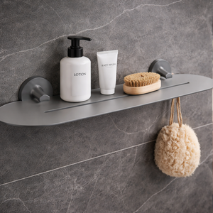 رف استيل للحمام تريديكس رمادي BDS.12039