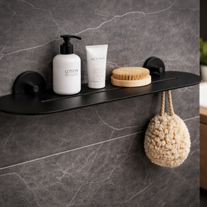 رف حمام استيل تريديكس أسود موديل MB.12039