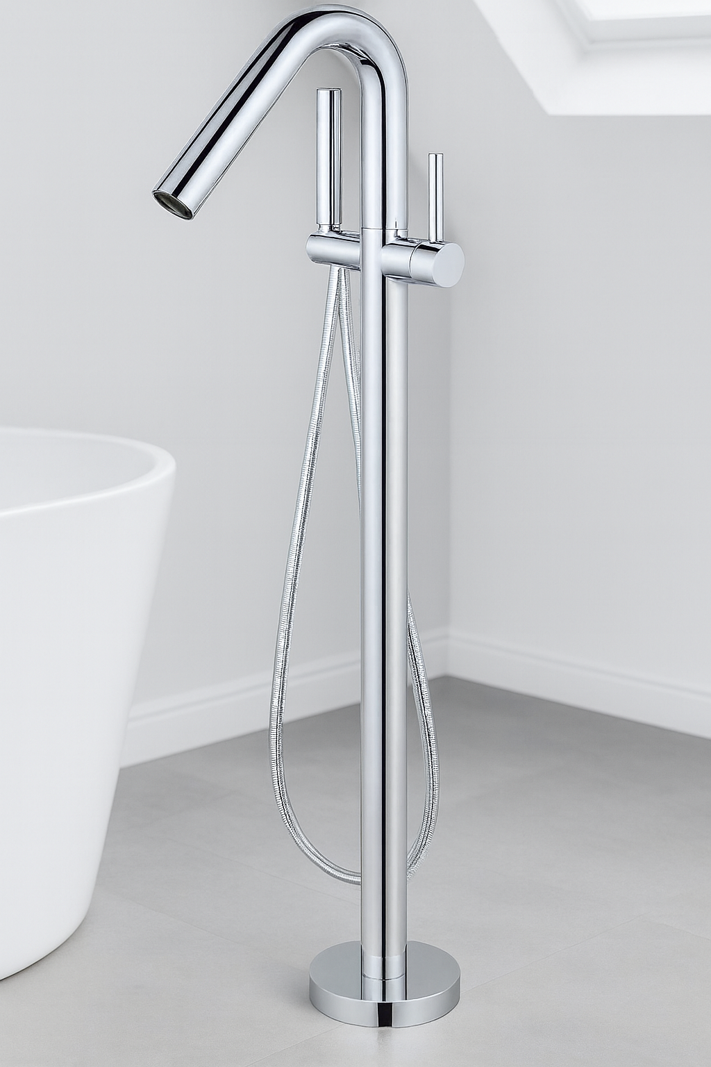 خلاط بانيو مدور بشكل أنيق