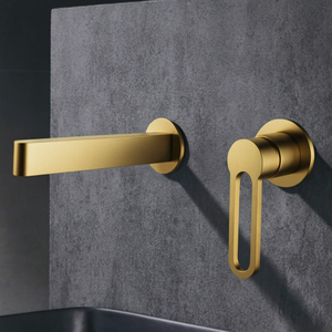 خلاط مغسلة سيتامينا دفن مخفي ذهبي مطفي 3104