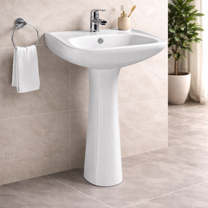 مغسلة بعامود MAS 702 + مرايه هديه