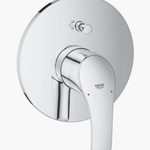 خلاط دفن جروهي خطين يوروسمارت بمقبض واحد 1/2 بوصة كروم موديل 19450002