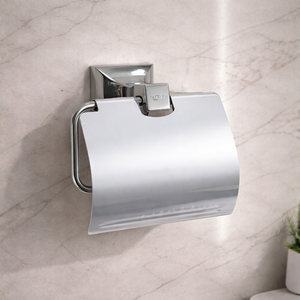 وراقة مناديل حمام مودرن كروم وأسود موديل 20540